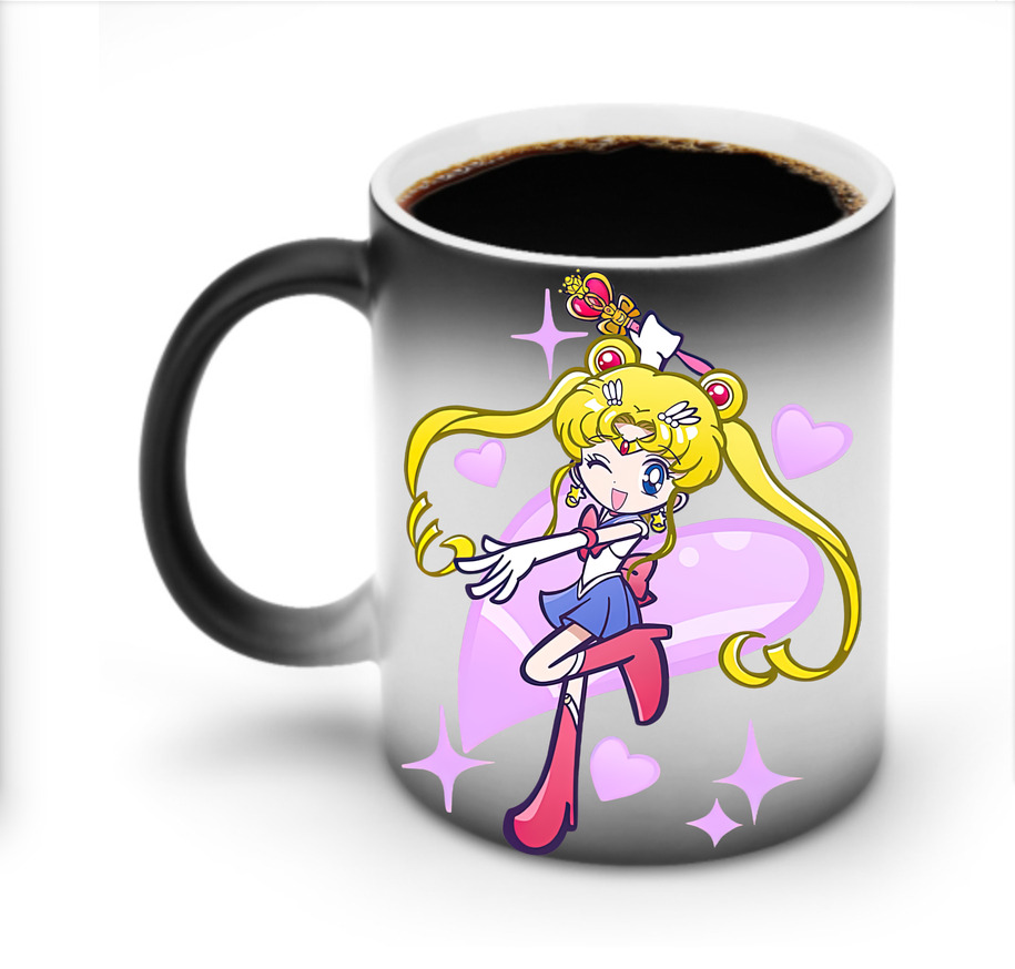 （画像用） 美少女戦士セーラームーン 月野 うさぎ つきの うさぎ Sailor Moon Tsukino Usagi 温度変色マグカップ