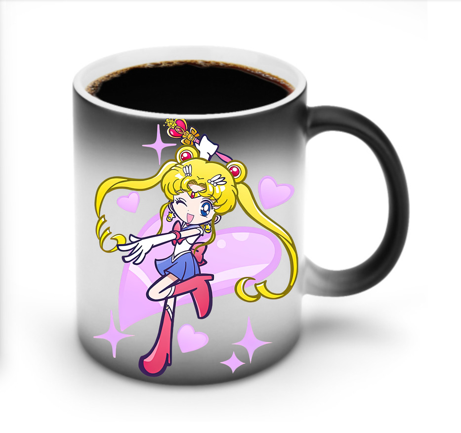 （画像用） 美少女戦士セーラームーン 月野 うさぎ つきの うさぎ Sailor Moon Tsukino Usagi 温度変色マグカップ