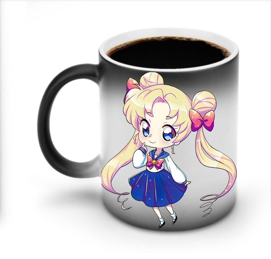 （画像用） 美少女戦士セーラームーン 月野 うさぎ つきの うさぎ Sailor Moon Tsukino Usagi 温度変色マグカップ