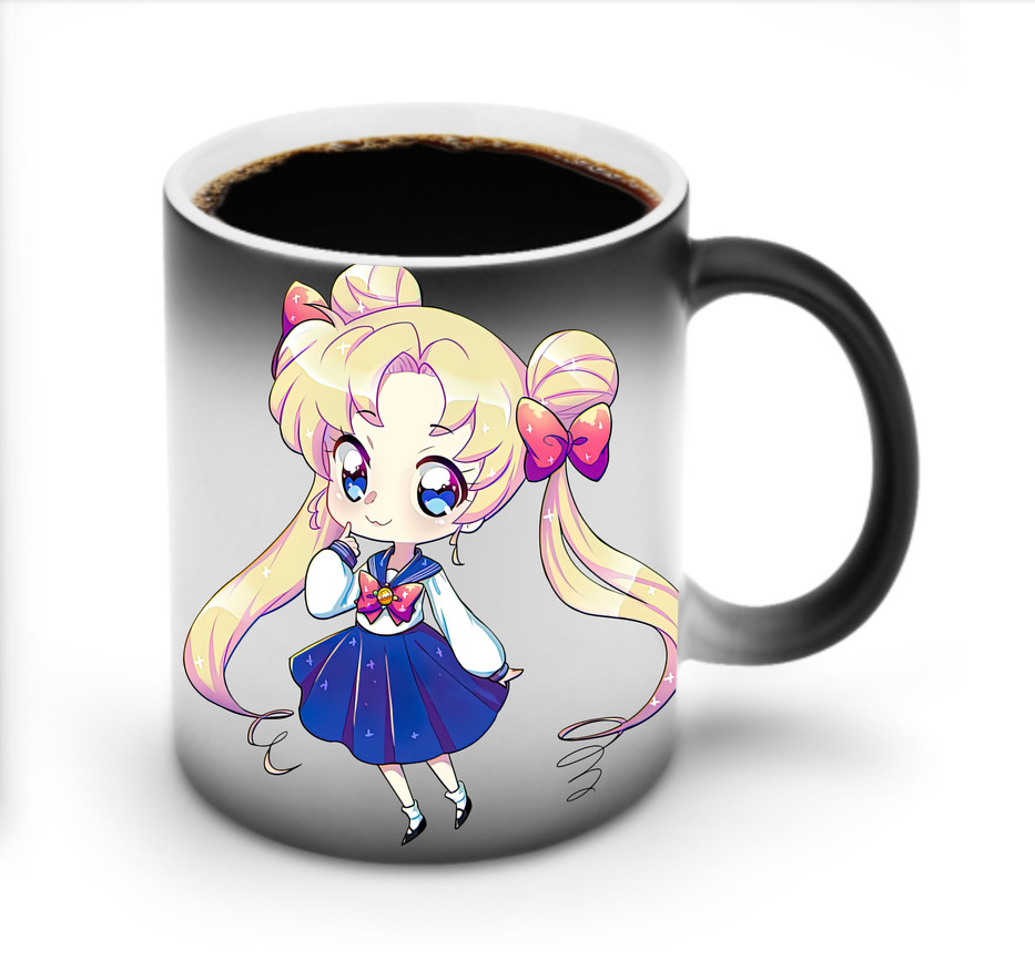 （画像用） 美少女戦士セーラームーン 月野 うさぎ つきの うさぎ Sailor Moon Tsukino Usagi 温度変色マグカップ