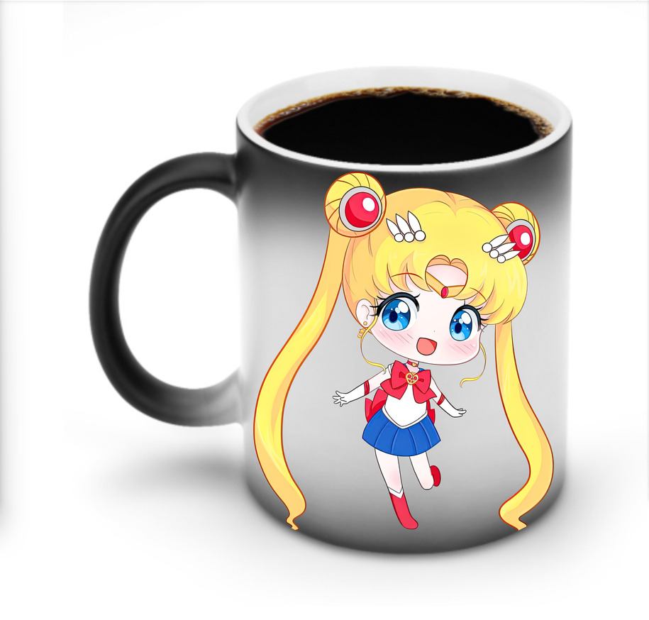 （画像用） 美少女戦士セーラームーン 月野 うさぎ つきの うさぎ Sailor Moon Tsukino Usagi 温度変色マグカップ