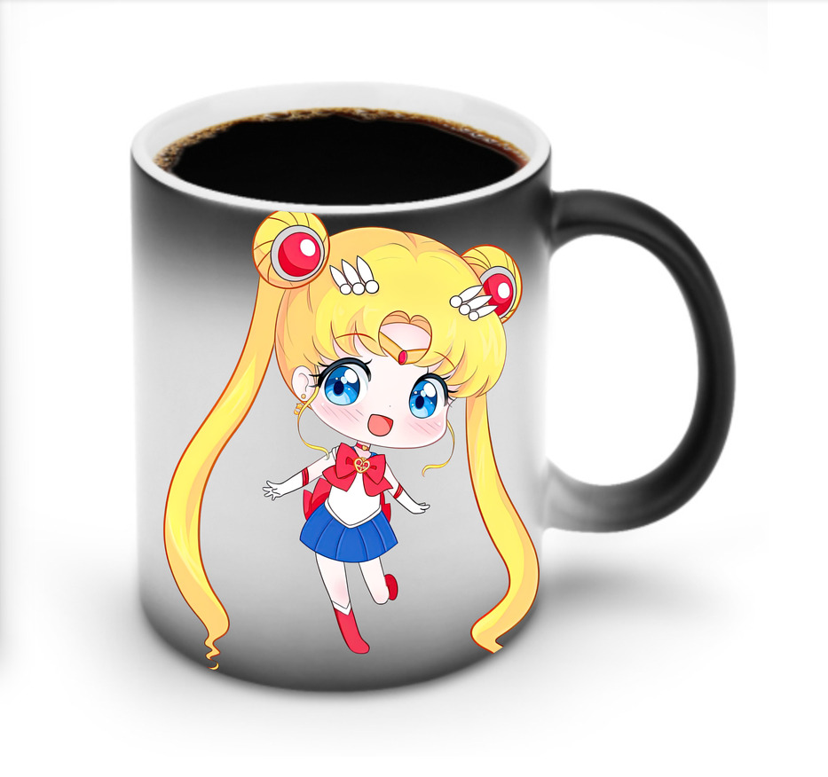 （画像用） 美少女戦士セーラームーン 月野 うさぎ つきの うさぎ Sailor Moon Tsukino Usagi 温度変色マグカップ