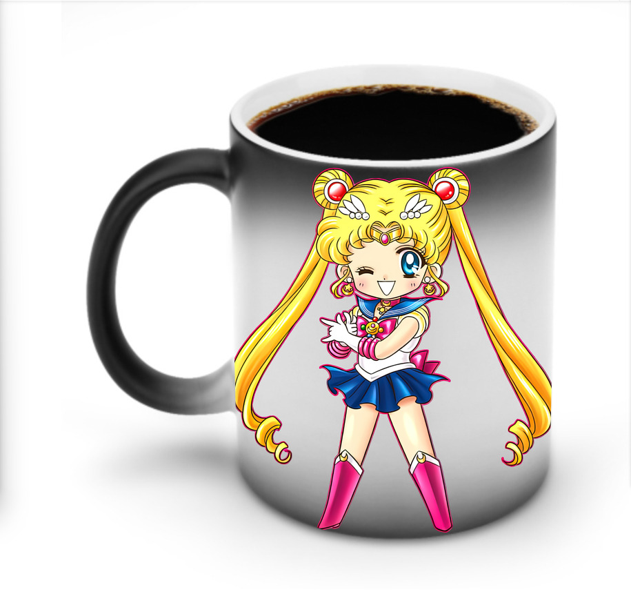 （画像用） 美少女戦士セーラームーン 月野 うさぎ つきの うさぎ Sailor Moon Tsukino Usagi 温度変色マグカップ