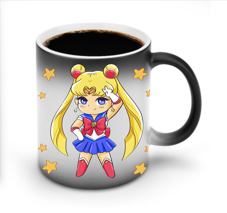 （画像用） 美少女戦士セーラームーン 月野 うさぎ つきの うさぎ Sailor Moon Tsukino Usagi 温度変色マグカップ