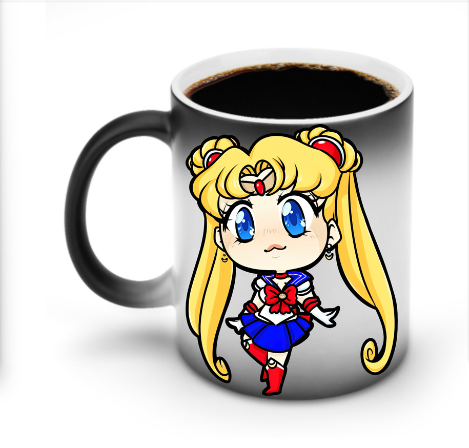 （画像用） 美少女戦士セーラームーン 月野 うさぎ つきの うさぎ Sailor Moon Tsukino Usagi 温度変色マグカップ