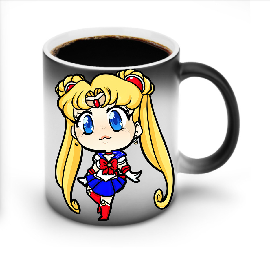 （画像用） 美少女戦士セーラームーン 月野 うさぎ つきの うさぎ Sailor Moon Tsukino Usagi 温度変色マグカップ