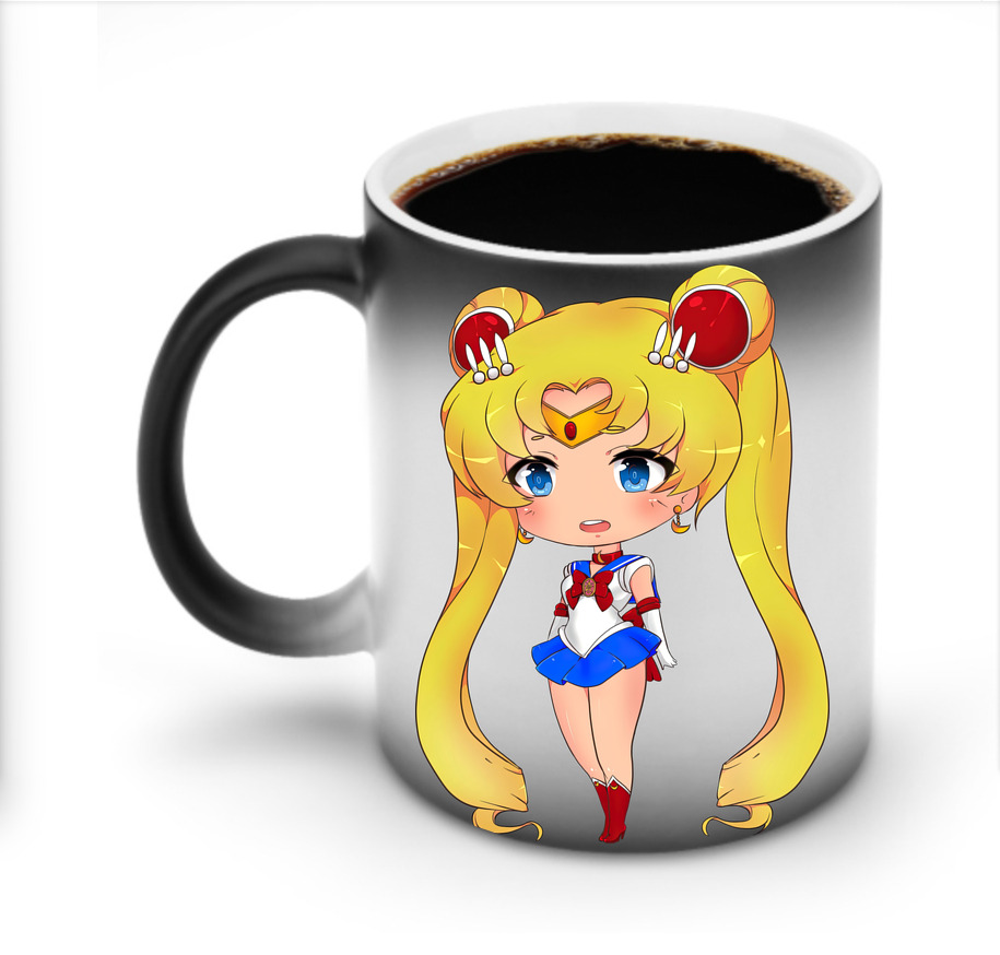 （画像用） 美少女戦士セーラームーン 月野 うさぎ つきの うさぎ Sailor Moon Tsukino Usagi 温度変色マグカップ