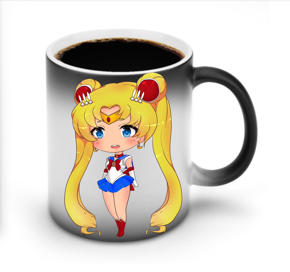 （画像用） 美少女戦士セーラームーン 月野 うさぎ つきの うさぎ Sailor Moon Tsukino Usagi 温度変色マグカップ