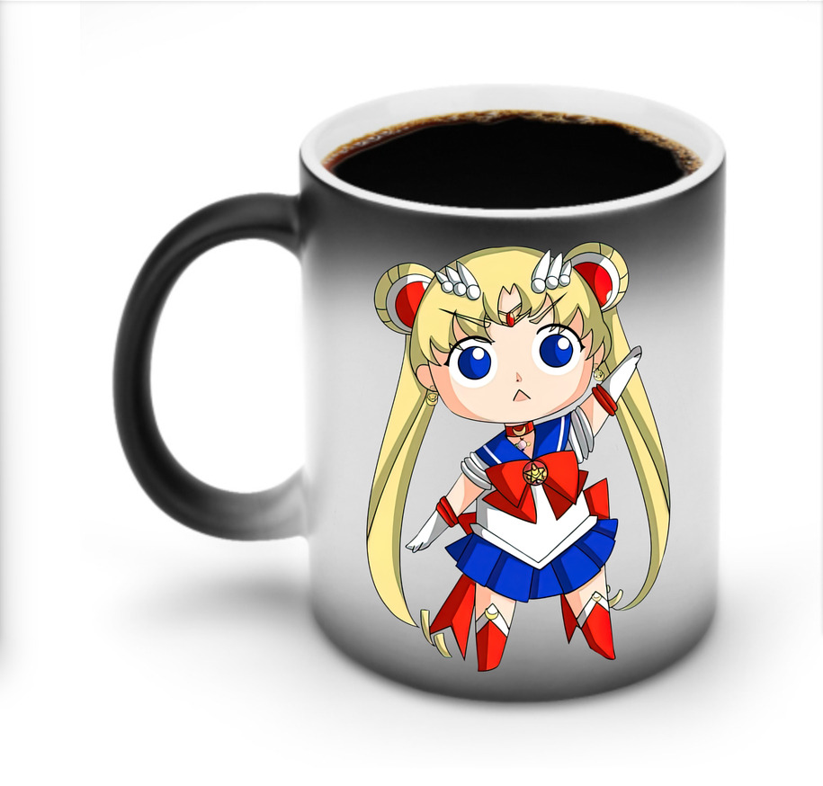 （画像用） 美少女戦士セーラームーン 月野 うさぎ つきの うさぎ Sailor Moon Tsukino Usagi 温度変色マグカップ