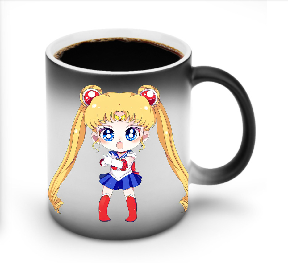 （画像用） 美少女戦士セーラームーン 月野 うさぎ つきの うさぎ Sailor Moon Tsukino Usagi 温度変色マグカップ