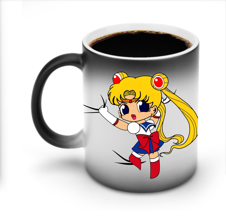 （画像用） 美少女戦士セーラームーン 月野 うさぎ つきの うさぎ Sailor Moon Tsukino Usagi 温度変色マグカップ