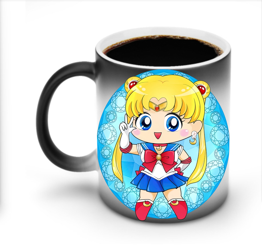 （画像用） 美少女戦士セーラームーン 月野 うさぎ つきの うさぎ Sailor Moon Tsukino Usagi 温度変色マグカップ