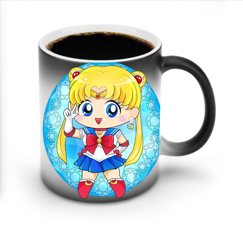 （画像用） 美少女戦士セーラームーン 月野 うさぎ つきの うさぎ Sailor Moon Tsukino Usagi 温度変色マグカップ