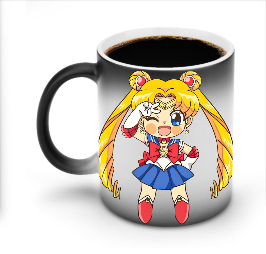 （画像用） 美少女戦士セーラームーン 月野 うさぎ つきの うさぎ Sailor Moon Tsukino Usagi 温度変色マグカップ