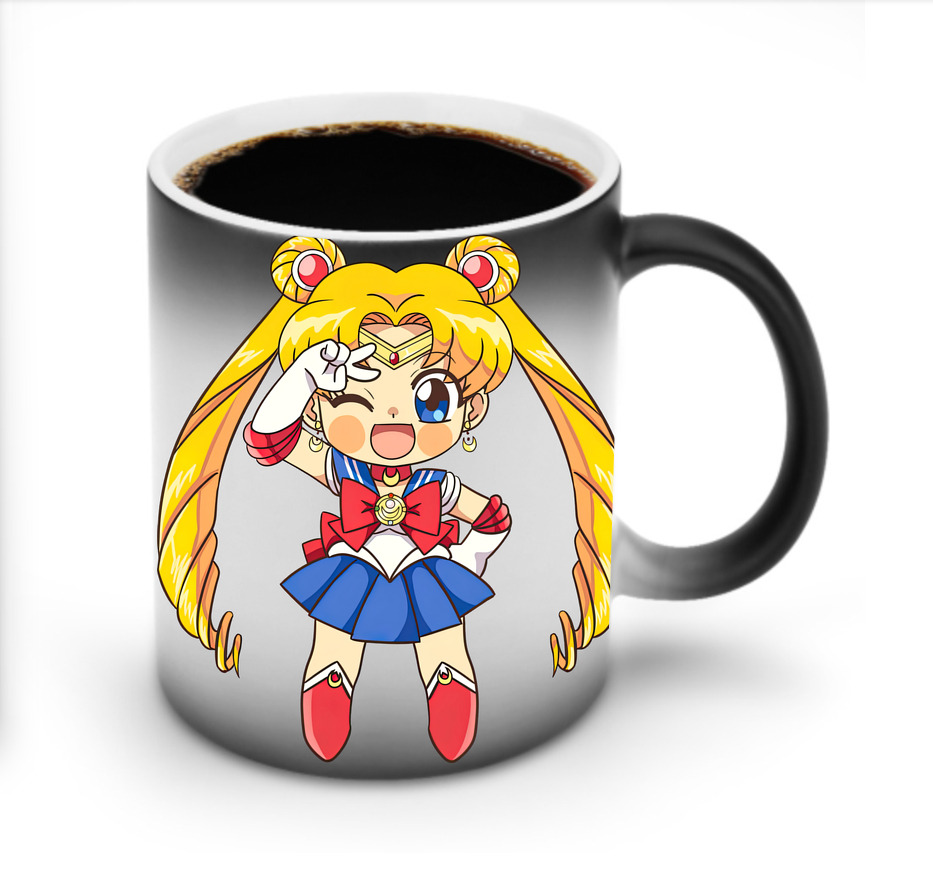 （画像用） 美少女戦士セーラームーン 月野 うさぎ つきの うさぎ Sailor Moon Tsukino Usagi 温度変色マグカップ