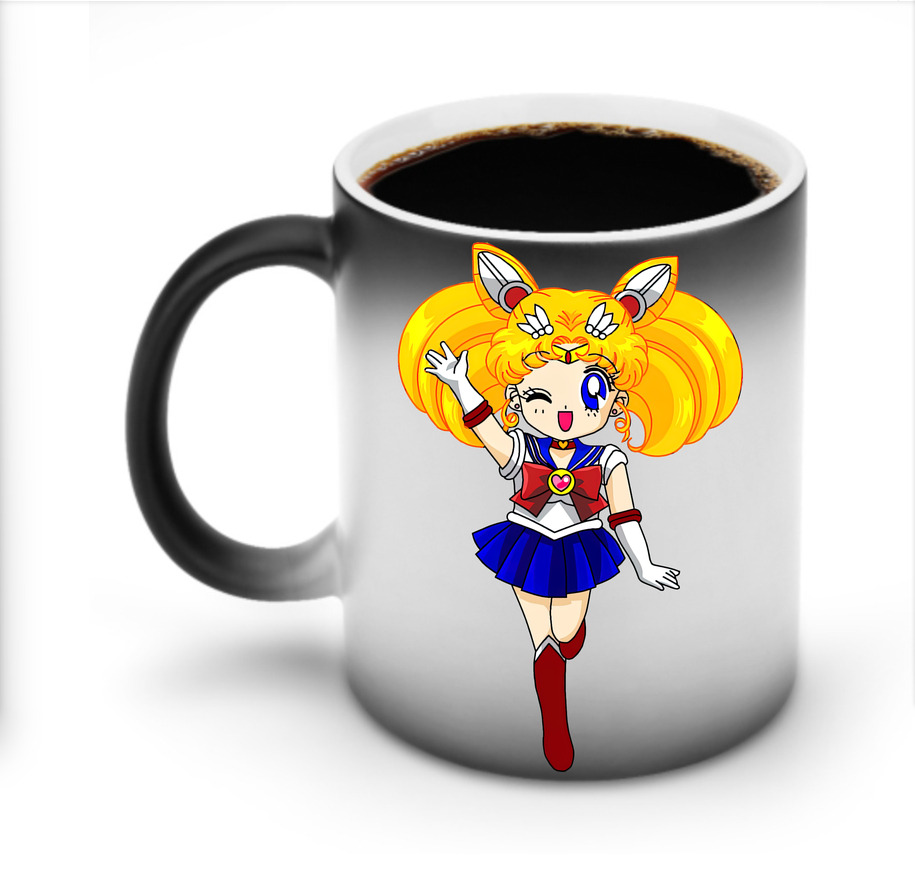 （画像用） 美少女戦士セーラームーン 月野 うさぎ つきの うさぎ Sailor Moon Tsukino Usagi 温度変色マグカップ