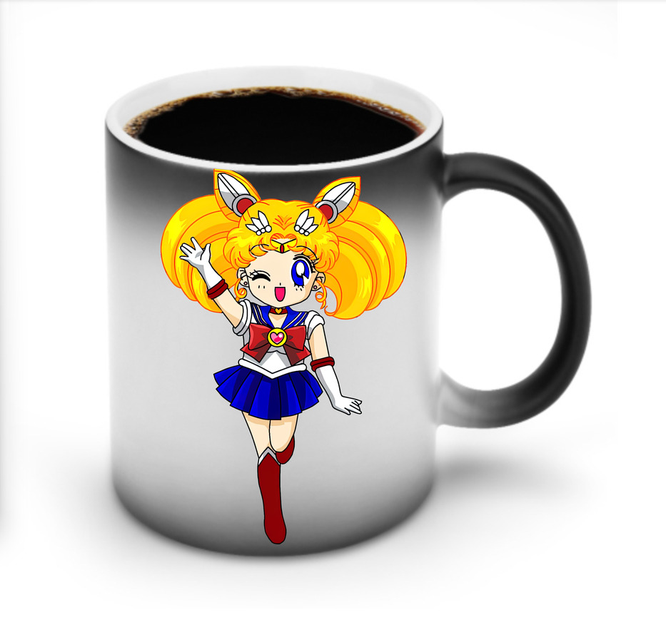 （画像用） 美少女戦士セーラームーン 月野 うさぎ つきの うさぎ Sailor Moon Tsukino Usagi 温度変色マグカップ