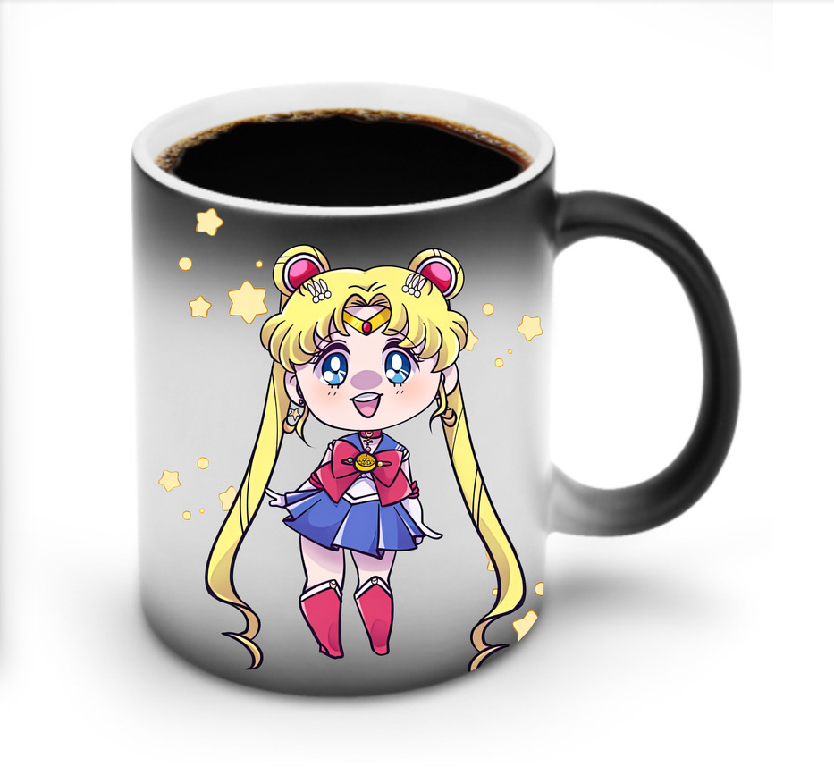 （画像用） 美少女戦士セーラームーン 月野 うさぎ つきの うさぎ Sailor Moon Tsukino Usagi 温度変色マグカップ