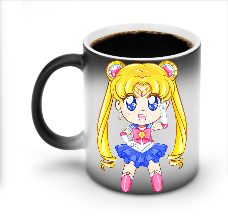 （画像用） 美少女戦士セーラームーン 月野 うさぎ つきの うさぎ Sailor Moon Tsukino Usagi 温度変色マグカップ