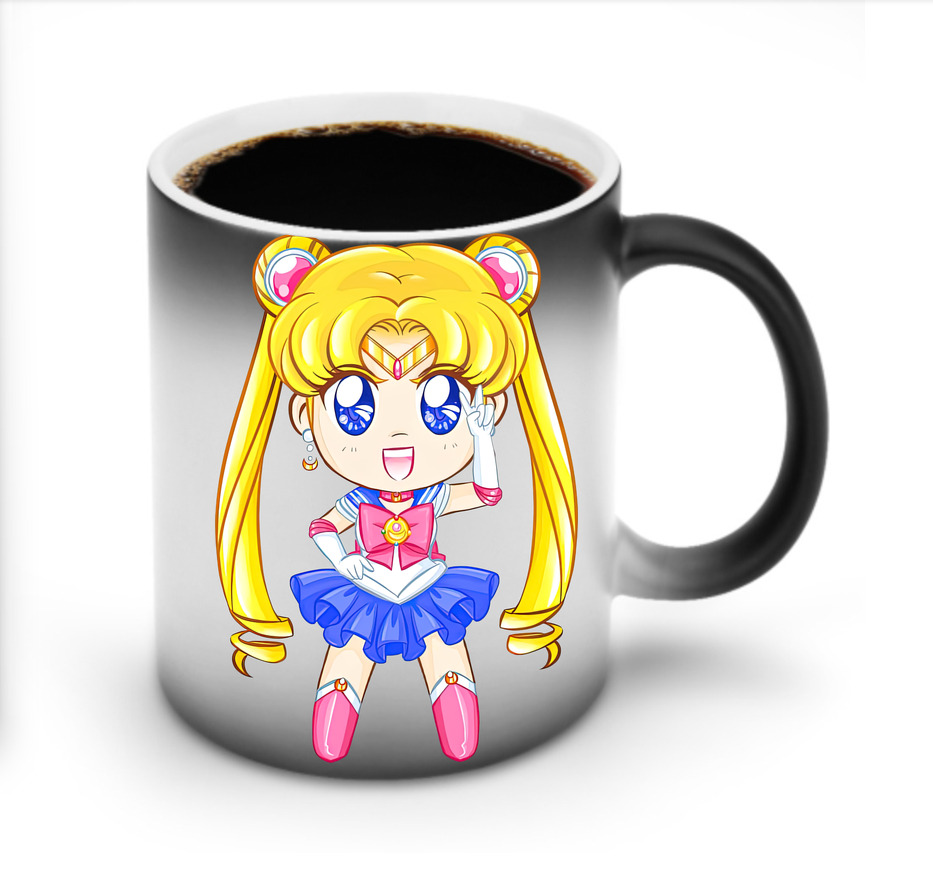 （画像用） 美少女戦士セーラームーン 月野 うさぎ つきの うさぎ Sailor Moon Tsukino Usagi 温度変色マグカップ