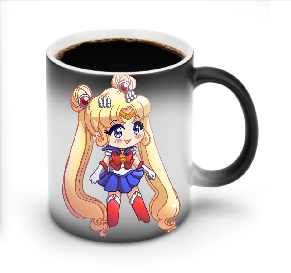 （画像用） 美少女戦士セーラームーン 月野 うさぎ つきの うさぎ Sailor Moon Tsukino Usagi 温度変色マグカップ