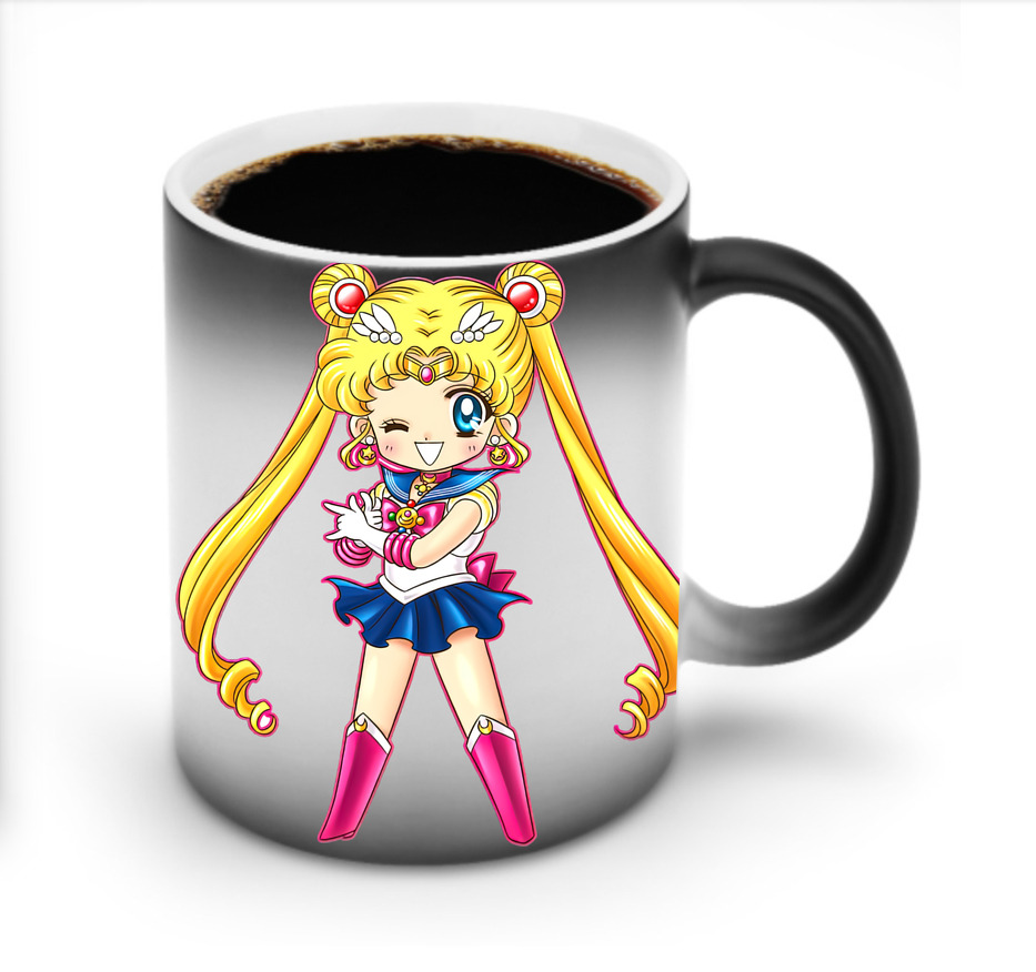 （画像用） 美少女戦士セーラームーン 月野 うさぎ つきの うさぎ Sailor Moon Tsukino Usagi 温度変色マグカップ