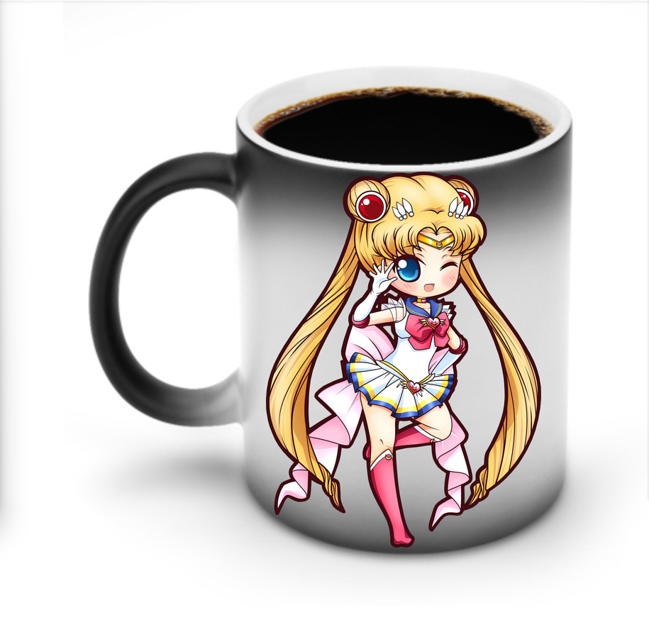 （画像用） 美少女戦士セーラームーン 月野 うさぎ つきの うさぎ Sailor Moon Tsukino Usagi 温度変色マグカップ