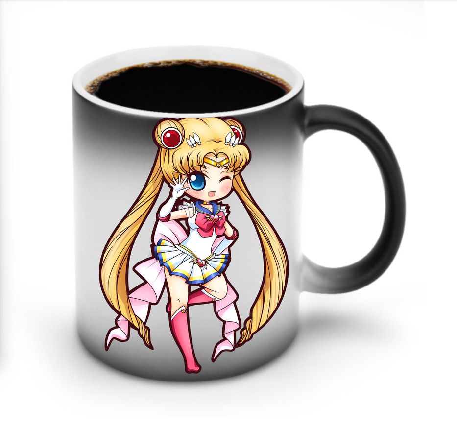 （画像用） 美少女戦士セーラームーン 月野 うさぎ つきの うさぎ Sailor Moon Tsukino Usagi 温度変色マグカップ