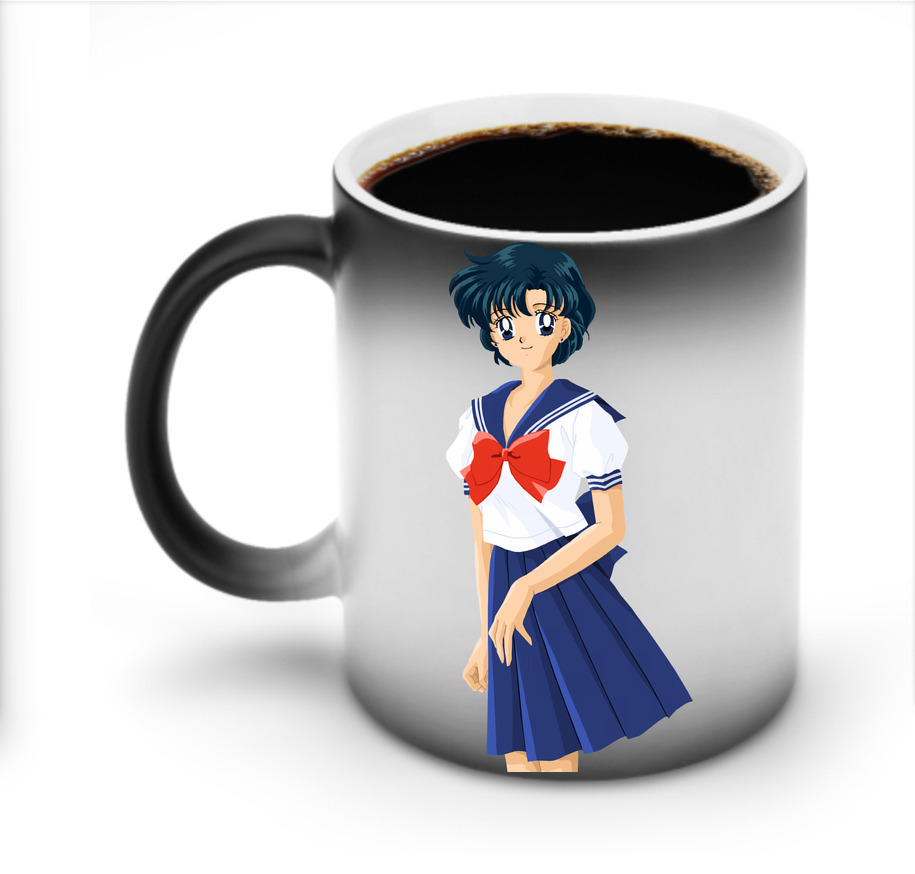 （画像用） 美少女戦士セーラームーン 水野 亜美 みずの あみ Sailor Moon Mizuno Ami 温度変色マグカップ