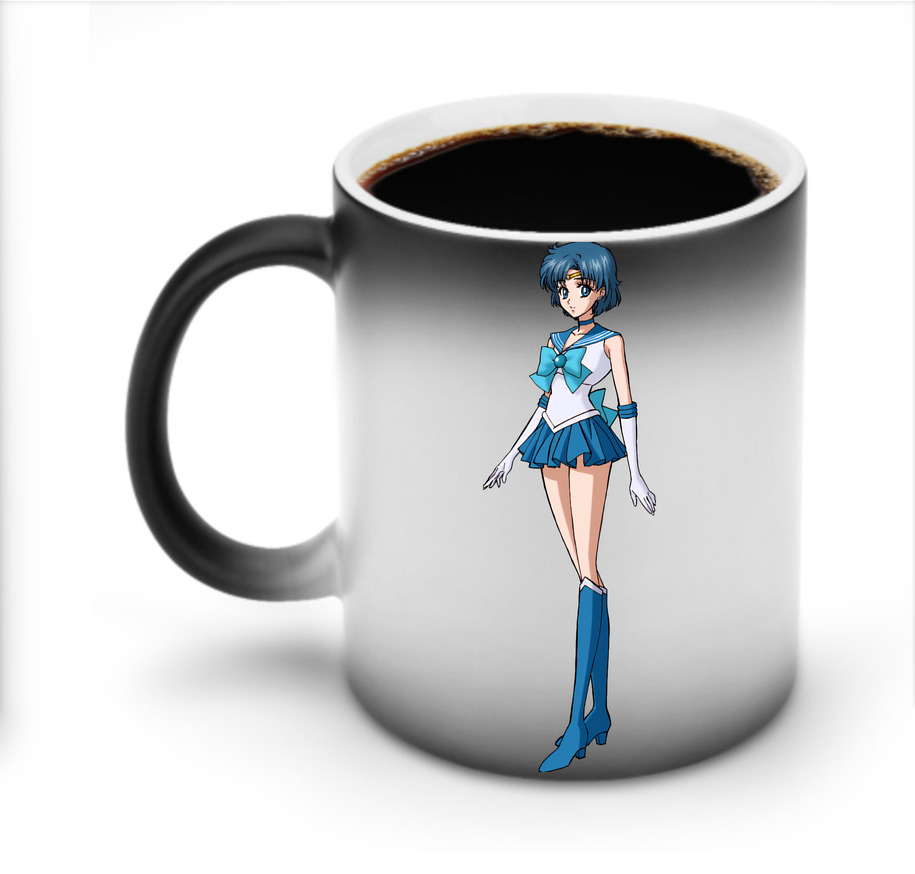 （画像用） 美少女戦士セーラームーン 水野 亜美 みずの あみ Sailor Moon Mizuno Ami 温度変色マグカップ