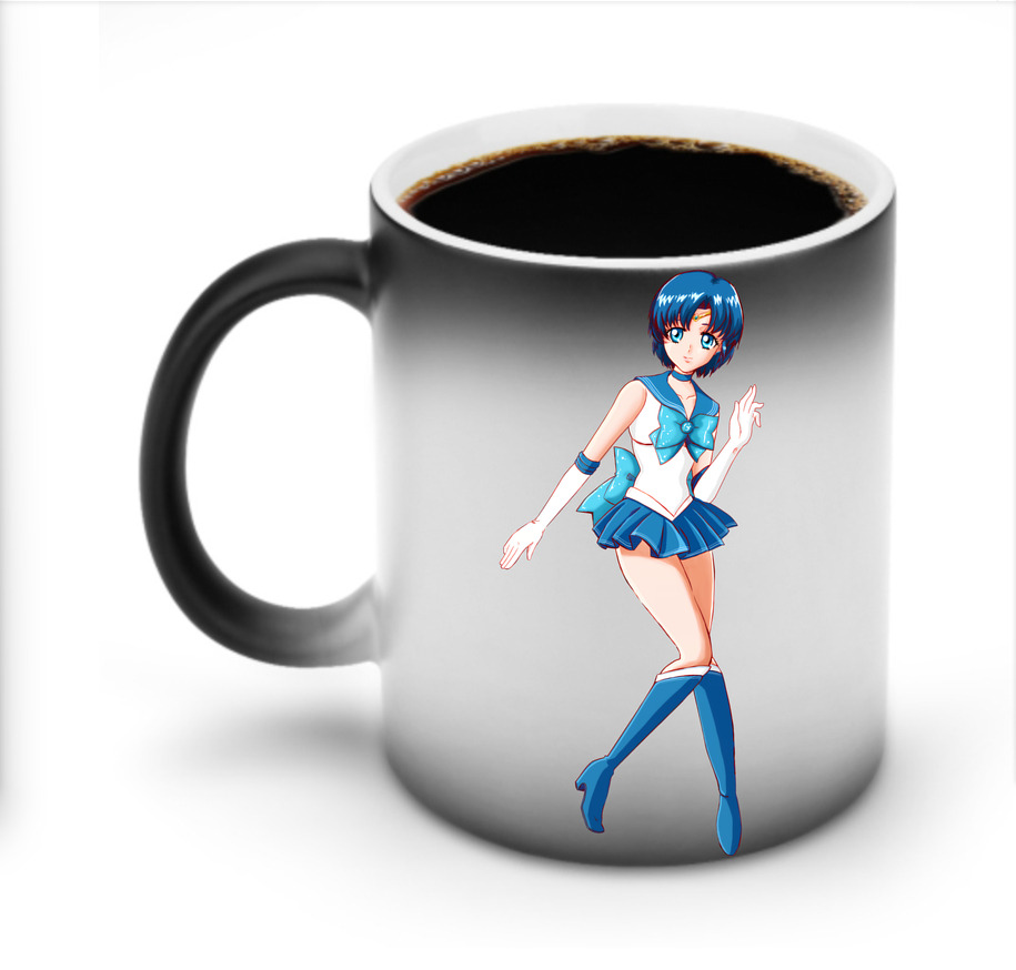 （画像用） 美少女戦士セーラームーン 水野 亜美 みずの あみ Sailor Moon Mizuno Ami 温度変色マグカップ