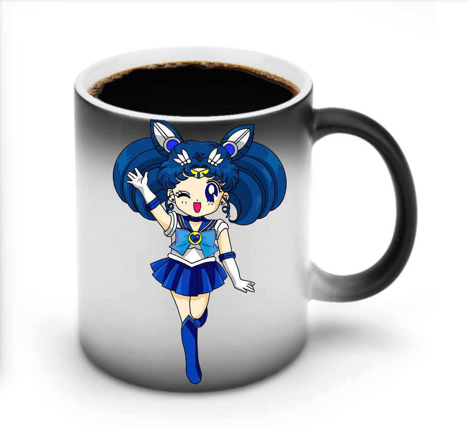 （画像用） 美少女戦士セーラームーン 水野 亜美 みずの あみ Sailor Moon Mizuno Ami 温度変色マグカップ