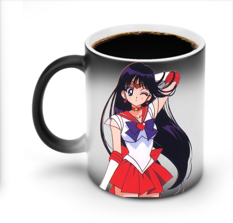 （画像用） 美少女戦士セーラームーン 火野レイ ひの レイ Sailor Moon Hino Rei （セーラーマーズ,Sailor Mars） 温度変色マグカップ