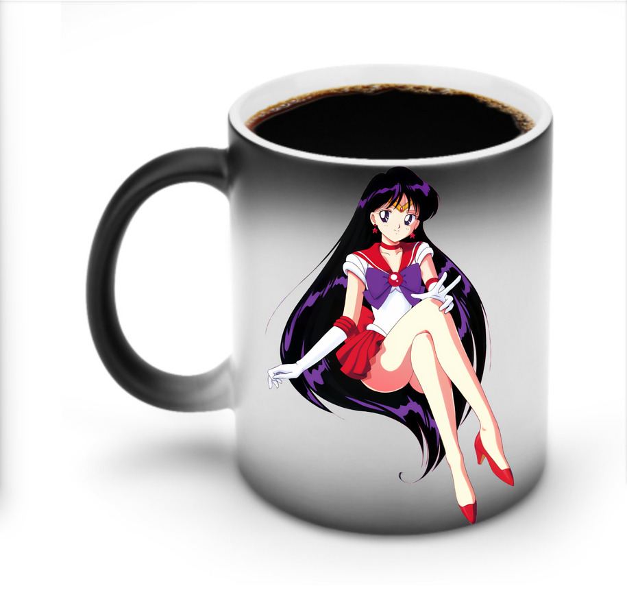 （画像用） 美少女戦士セーラームーン 火野レイ ひの レイ Sailor Moon Hino Rei （セーラーマーズ,Sailor Mars） 温度変色マグカップ