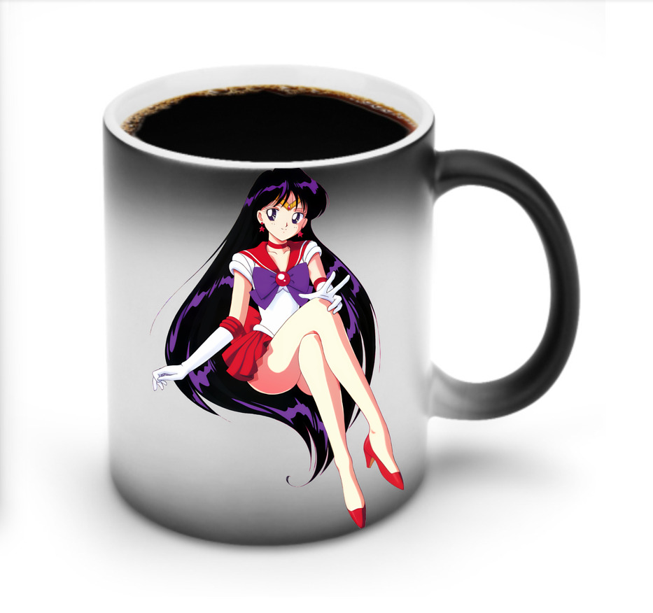 （画像用） 美少女戦士セーラームーン 火野レイ ひの レイ Sailor Moon Hino Rei （セーラーマーズ,Sailor Mars） 温度変色マグカップ