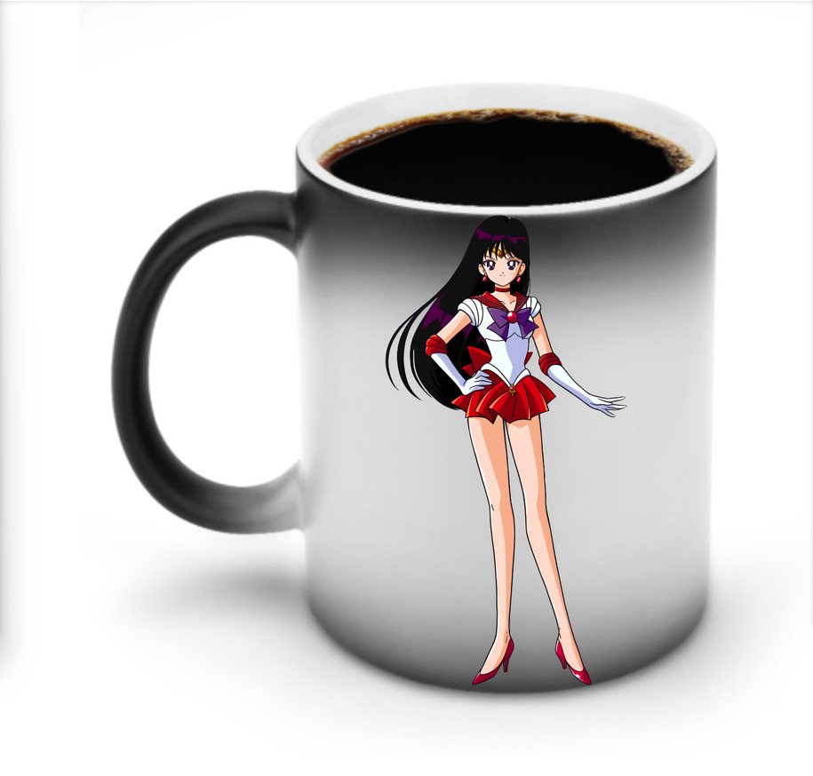 （画像用） 美少女戦士セーラームーン 火野レイ ひの レイ Sailor Moon Hino Rei （セーラーマーズ,Sailor Mars） 温度変色マグカップ