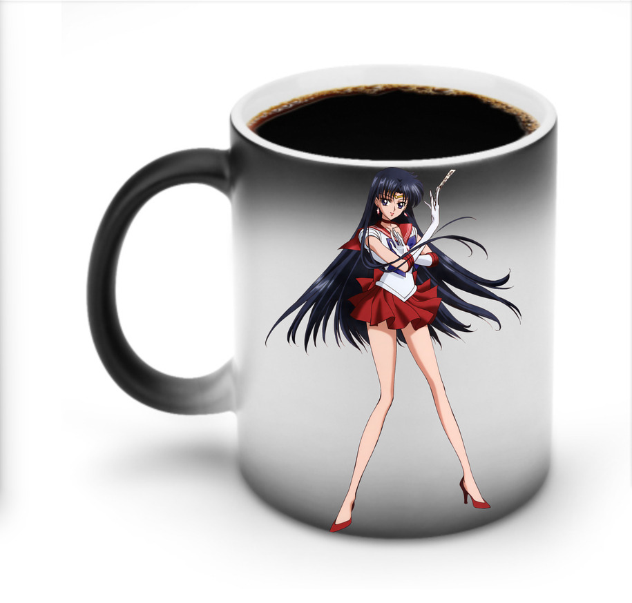 （画像用） 美少女戦士セーラームーン 火野レイ ひの レイ Sailor Moon Hino Rei （セーラーマーズ,Sailor Mars） 温度変色マグカップ