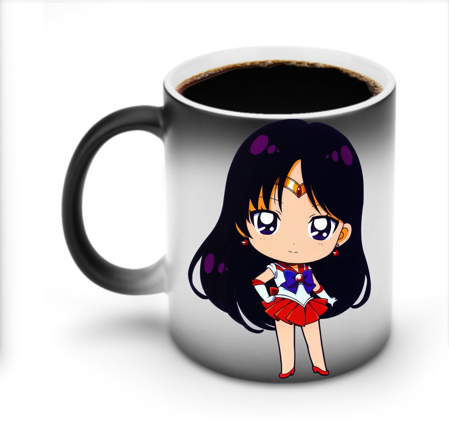 （画像用） 美少女戦士セーラームーン 火野レイ ひの レイ Sailor Moon Hino Rei （セーラーマーズ,Sailor Mars） 温度変色マグカップ