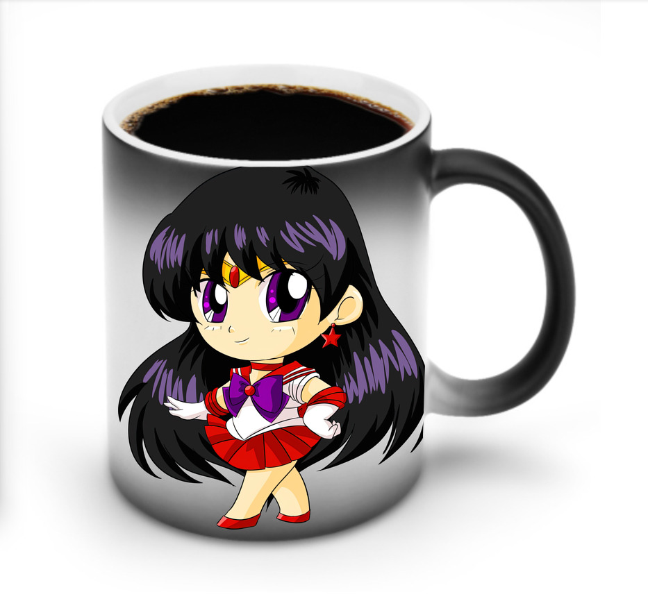 （画像用） 美少女戦士セーラームーン 火野レイ ひの レイ Sailor Moon Hino Rei （セーラーマーズ,Sailor Mars） 温度変色マグカップ