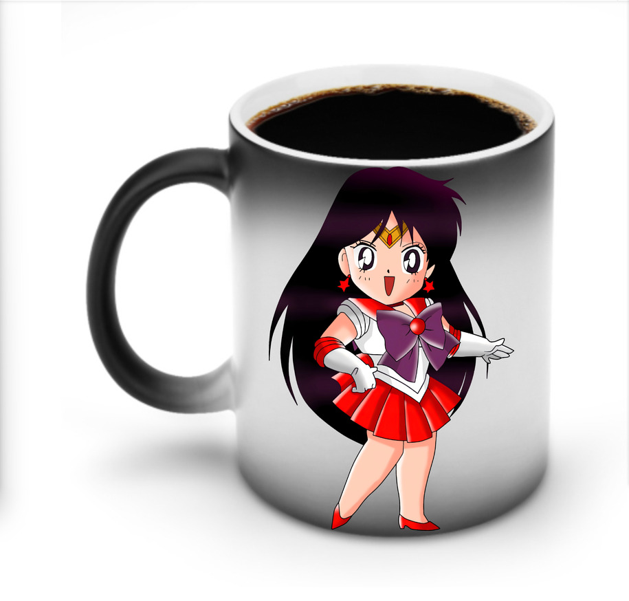 （画像用） 美少女戦士セーラームーン 火野レイ ひの レイ Sailor Moon Hino Rei （セーラーマーズ,Sailor Mars） 温度変色マグカップ