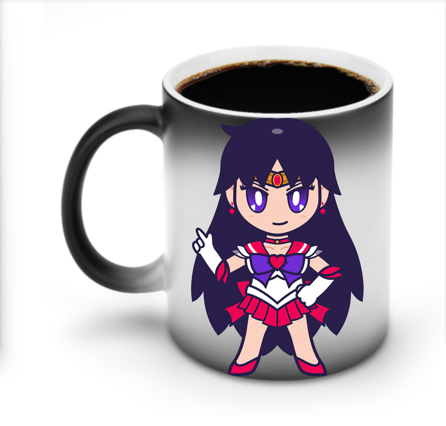 （画像用） 美少女戦士セーラームーン 火野レイ ひの レイ Sailor Moon Hino Rei （セーラーマーズ,Sailor Mars） 温度変色マグカップ
