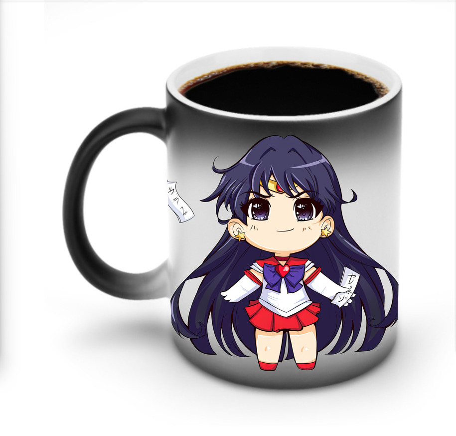 （画像用） 美少女戦士セーラームーン 火野レイ ひの レイ Sailor Moon Hino Rei （セーラーマーズ,Sailor Mars） 温度変色マグカップ