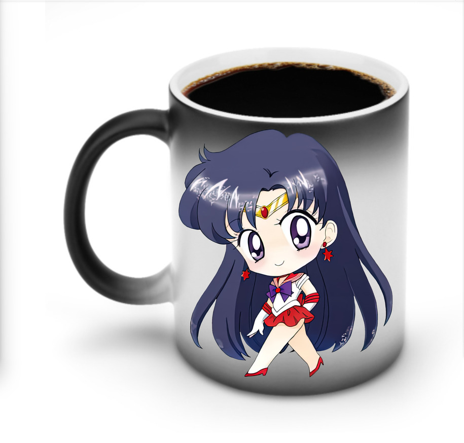 （画像用） 美少女戦士セーラームーン 火野レイ ひの レイ Sailor Moon Hino Rei （セーラーマーズ,Sailor Mars） 温度変色マグカップ