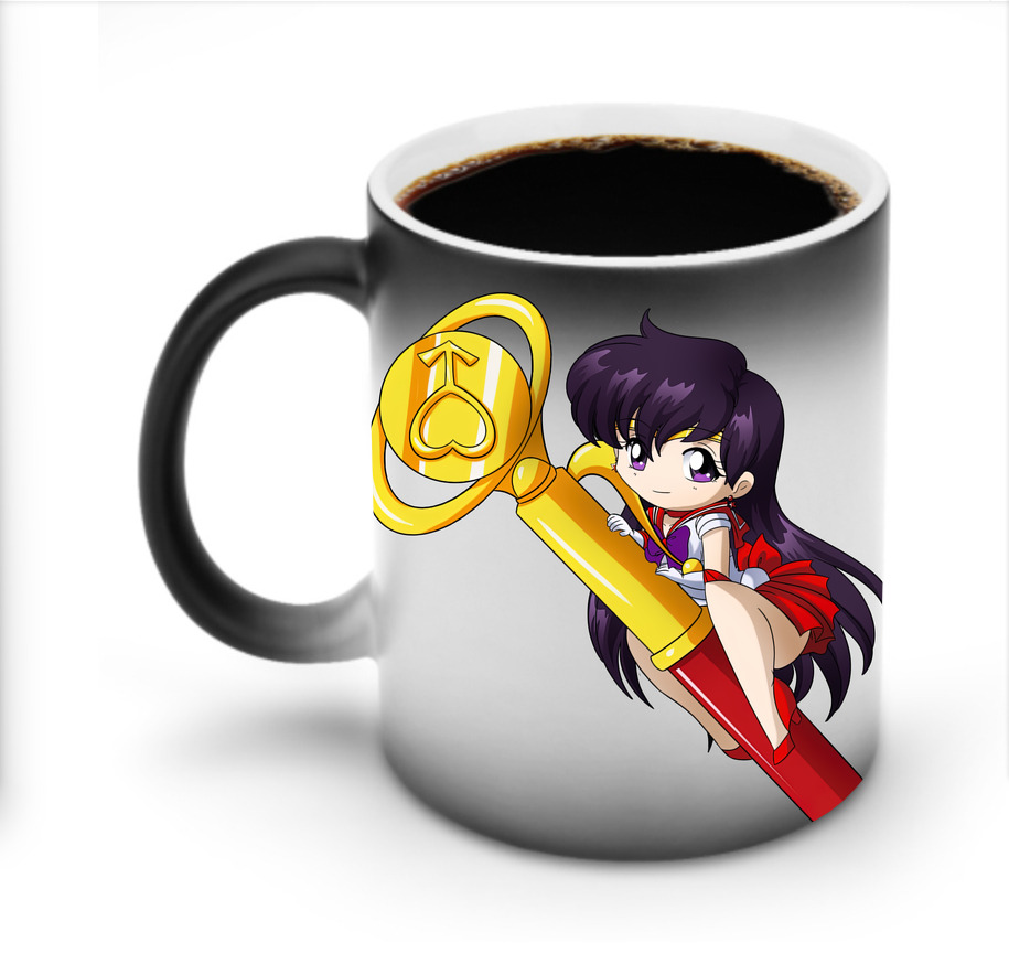 （画像用） 美少女戦士セーラームーン 火野レイ ひの レイ Sailor Moon Hino Rei （セーラーマーズ,Sailor Mars） 温度変色マグカップ