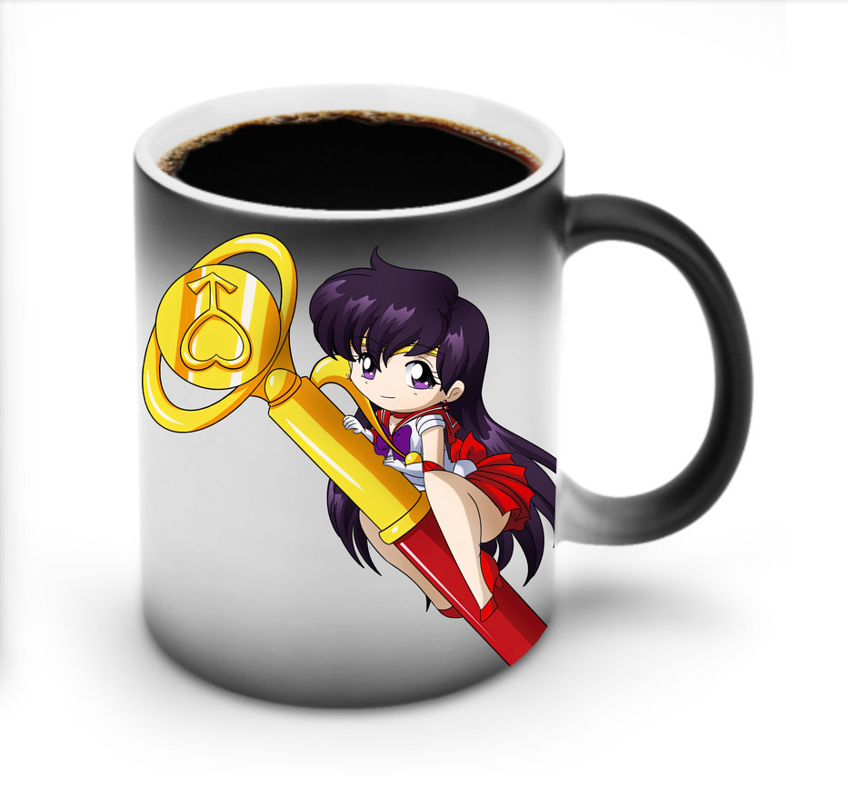 （画像用） 美少女戦士セーラームーン 火野レイ ひの レイ Sailor Moon Hino Rei （セーラーマーズ,Sailor Mars） 温度変色マグカップ
