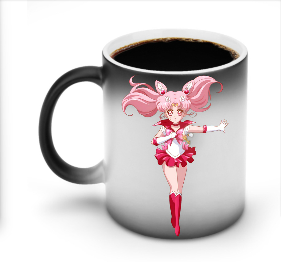 （画像用） 美少女戦士セーラームーン ちびうさ Sailor Moon Chibiusa Tsukino Usagi Small Lady Serenity 温度変色マグカップ