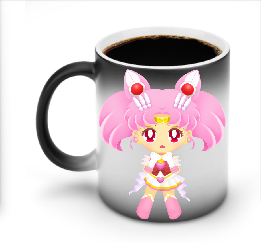（画像用） 美少女戦士セーラームーン ちびうさ Sailor Moon Chibiusa Tsukino Usagi Small Lady Serenity 温度変色マグカップ