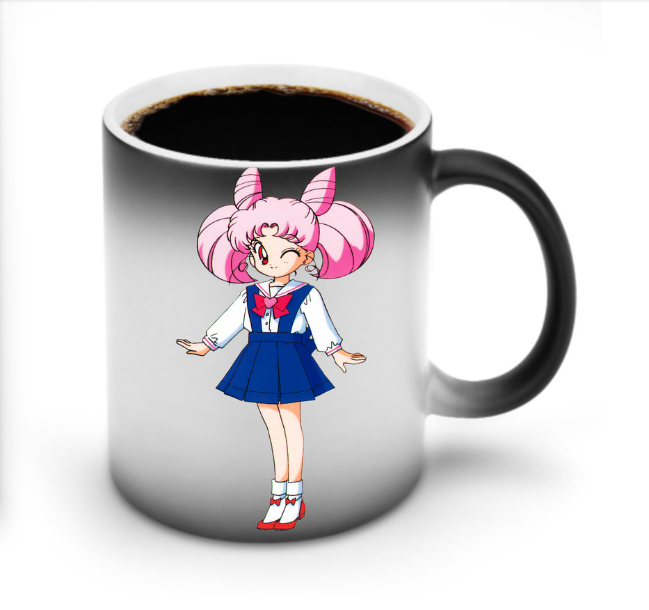 （画像用） 美少女戦士セーラームーン ちびうさ Sailor Moon Chibiusa Tsukino Usagi Small Lady Serenity 温度変色マグカップ