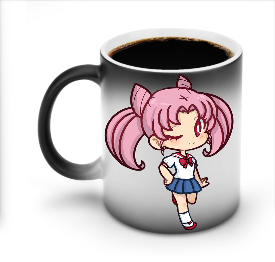 （画像用） 美少女戦士セーラームーン ちびうさ Sailor Moon Chibiusa Tsukino Usagi Small Lady Serenity 温度変色マグカップ