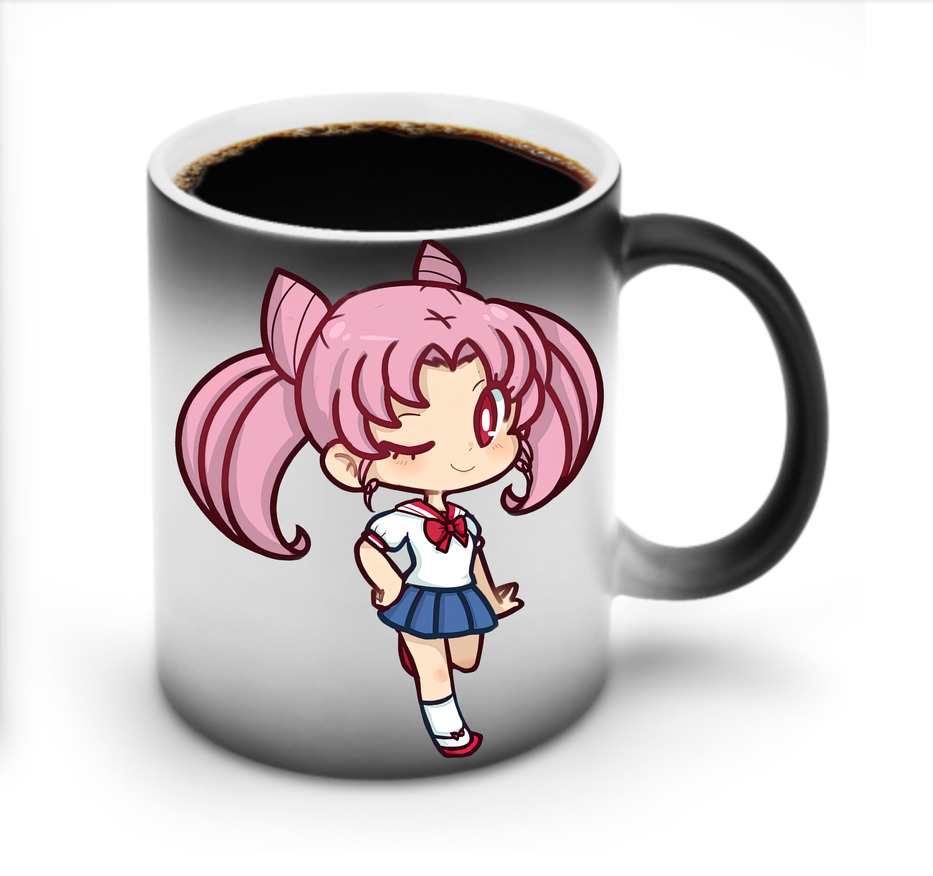 （画像用） 美少女戦士セーラームーン ちびうさ Sailor Moon Chibiusa Tsukino Usagi Small Lady Serenity 温度変色マグカップ